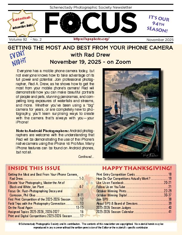 Lastest FOCUS newsletter