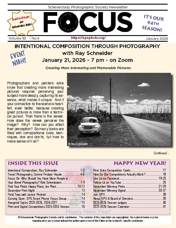 Lastest FOCUS newsletter