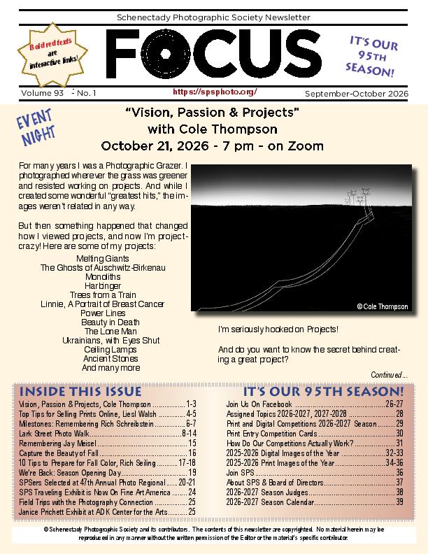 Lastest FOCUS newsletter
