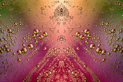 Volcano and Oil and Water Abstract