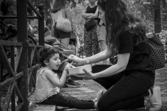 Lunchtime In City Park
