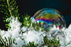 Bubbles In Snow