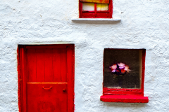 Red Door And Windows Northern Ireland