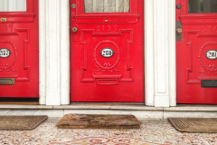 Three Red Doors