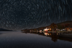 Star Trails Over Lake George