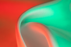 Red And Green Silk Abstract