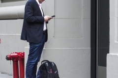 A Man With His Phone