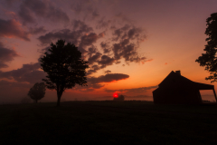 Smokey Morning At The Neilson Farmhouse