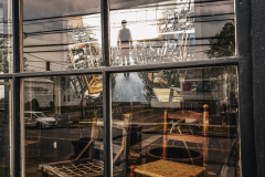 Franklin Main St Store Front Reflections Chairs [TOPIC: Empty Chairs And Benches]