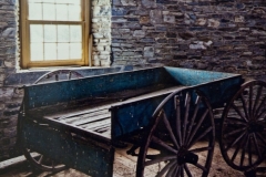 Wagon In Round Barn