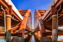 Twin Bridges from Below