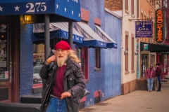Red Hatted Man On Lark Street