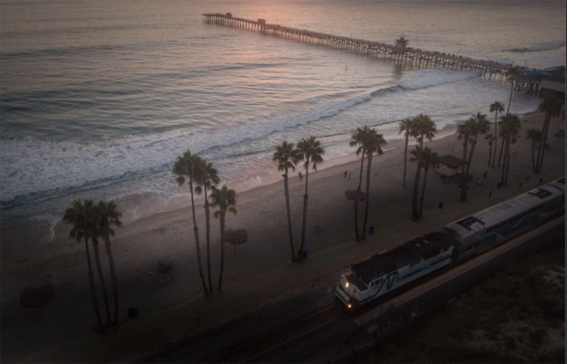 light the train and the surfliner