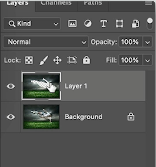 copy the background layer in photoshop