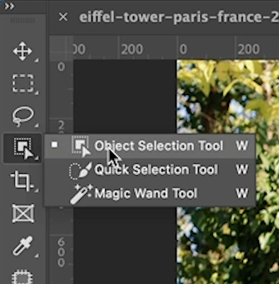 object selection in photoshop 2022