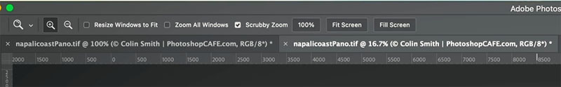 tabs in photoshop