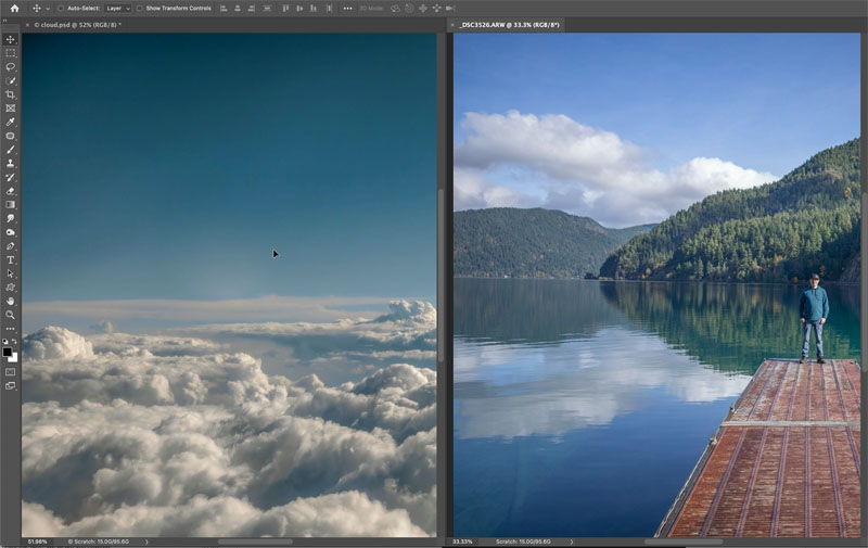 side by side in photoshop