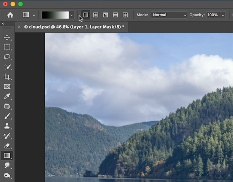 gradient settings in photoshop