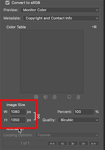 resize in Photoshop