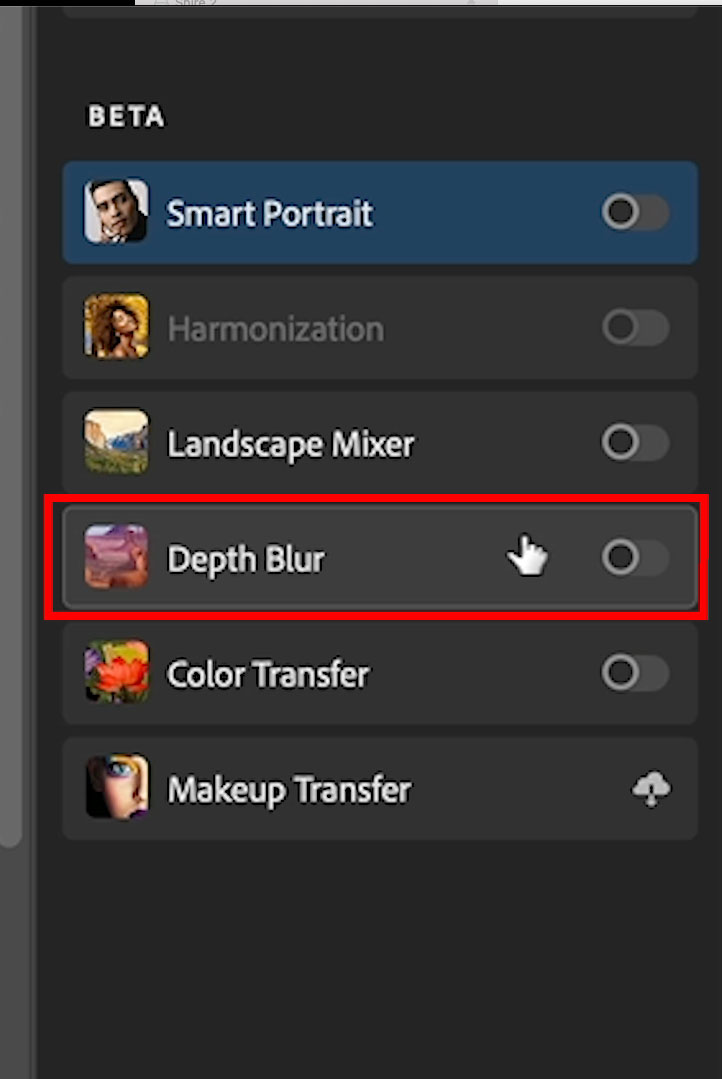 photoshop depth blur neural filter download