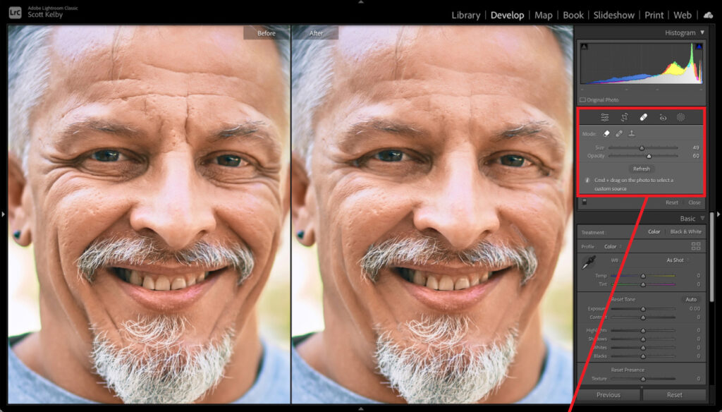 Portrait Retouching in Lightroom Part 4 Realistically Retouch