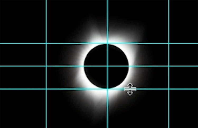 totality eclipse in Photoshop