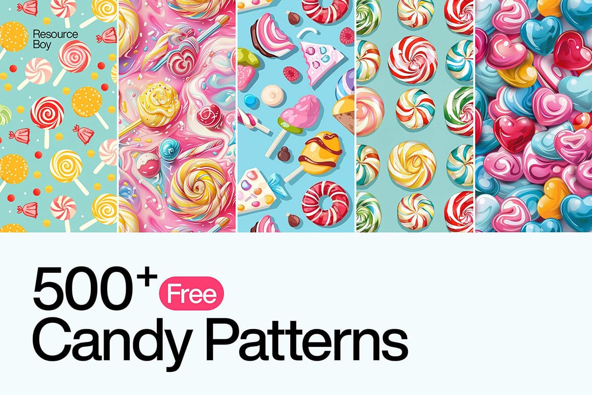 Download 500 Free Delicious Candy Patterns