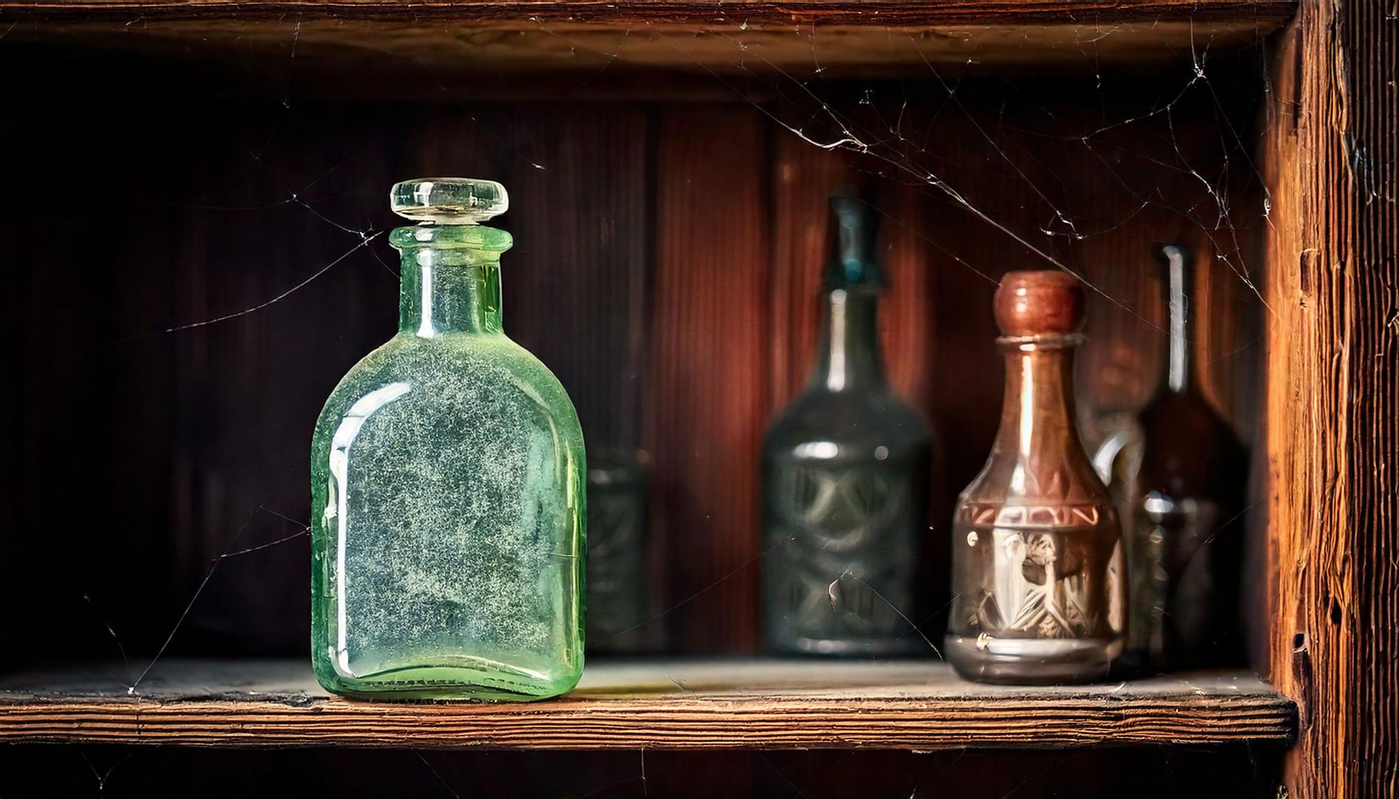 The Silent Poetry of Bottles: A Visual Exploration with Adobe Firefly