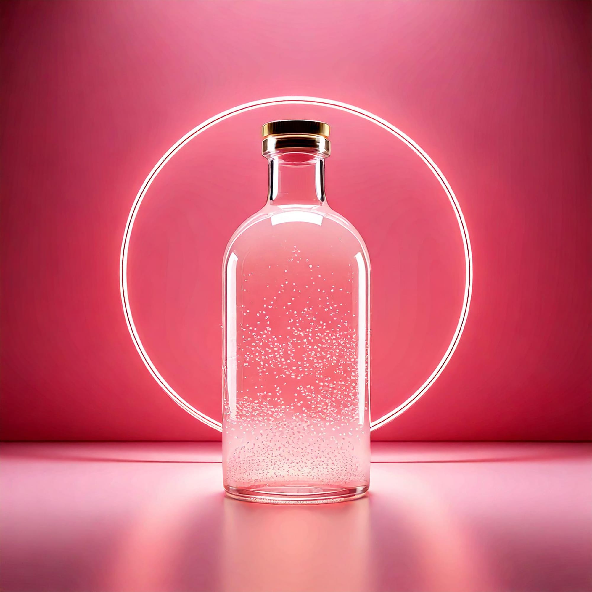 The Silent Poetry of Bottles: A Visual Exploration with Adobe Firefly