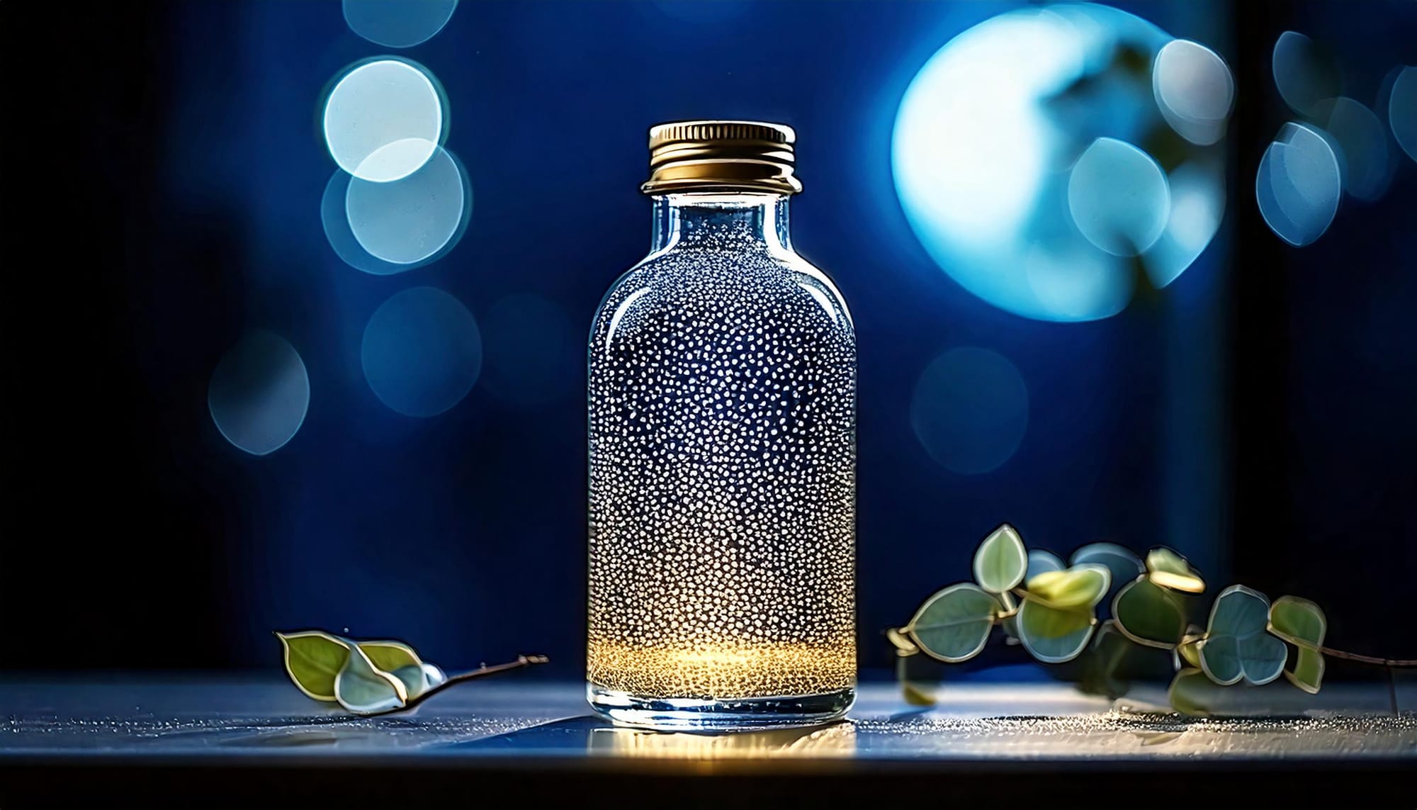 The Silent Poetry of Bottles: A Visual Exploration with Adobe Firefly