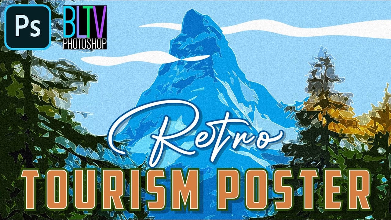 Create Stunning Retro Travel Tourism Posters in Photoshop