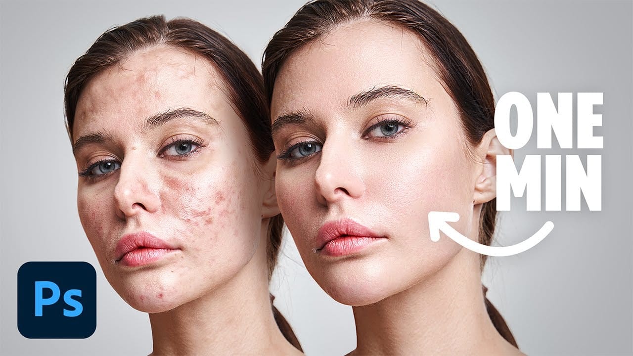 Flawless 1-Min Skin Retouch Action in Photoshop