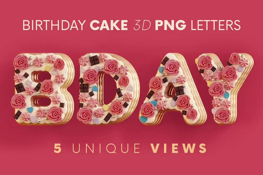 Huge Creative 3D Lettering bundle with 72 Stunning Sets