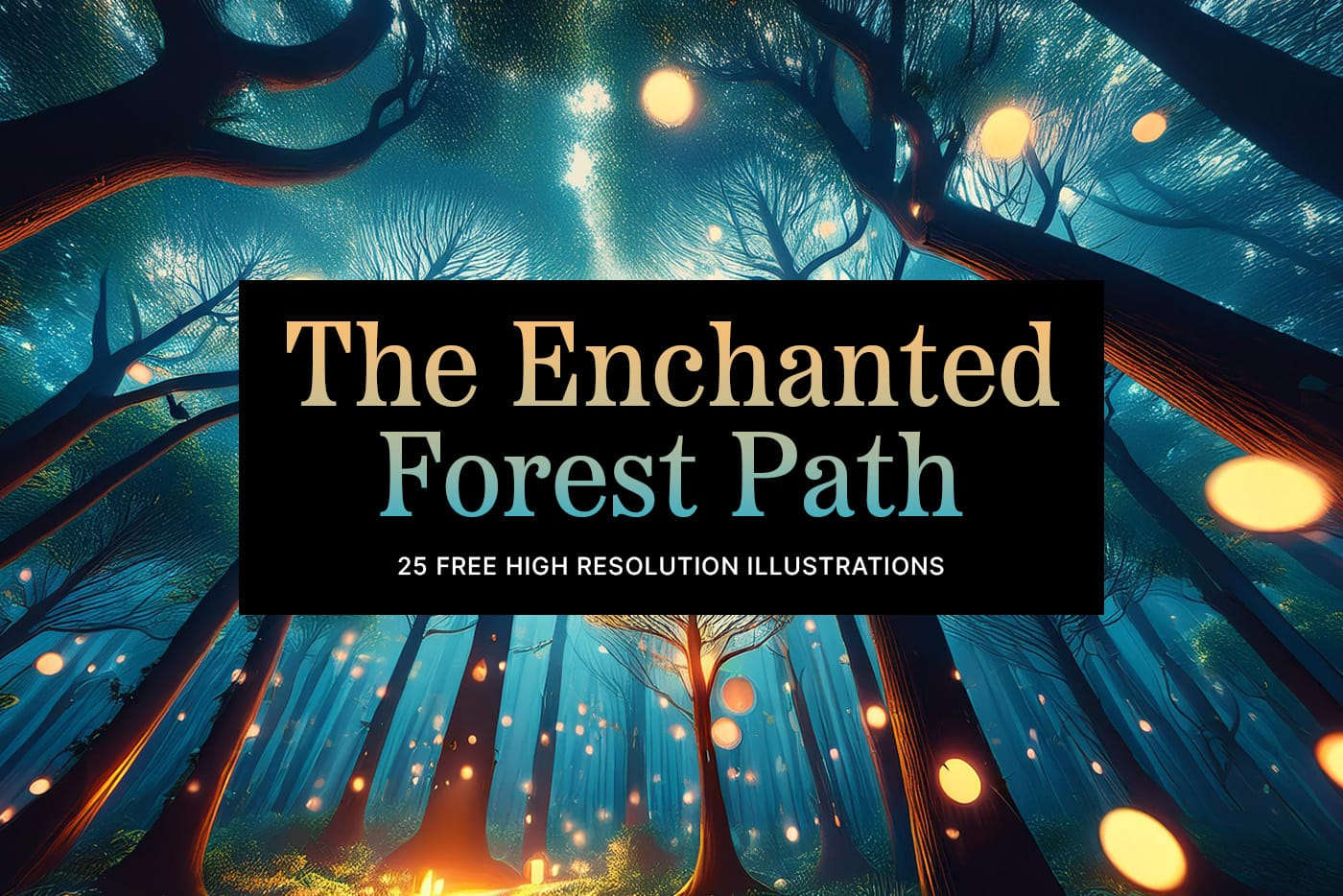 The Enchanted Forest Path Free Backgrounds Collection