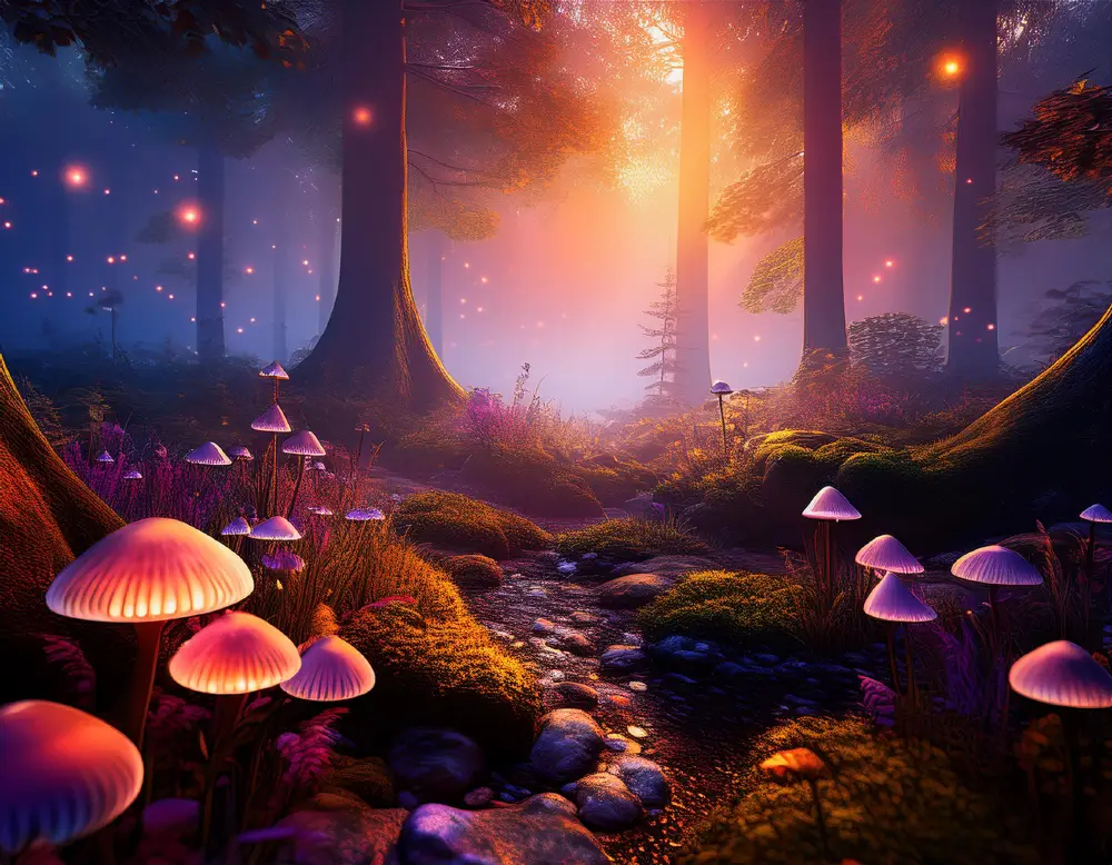 The Enchanted Forest Path Free Backgrounds Collection