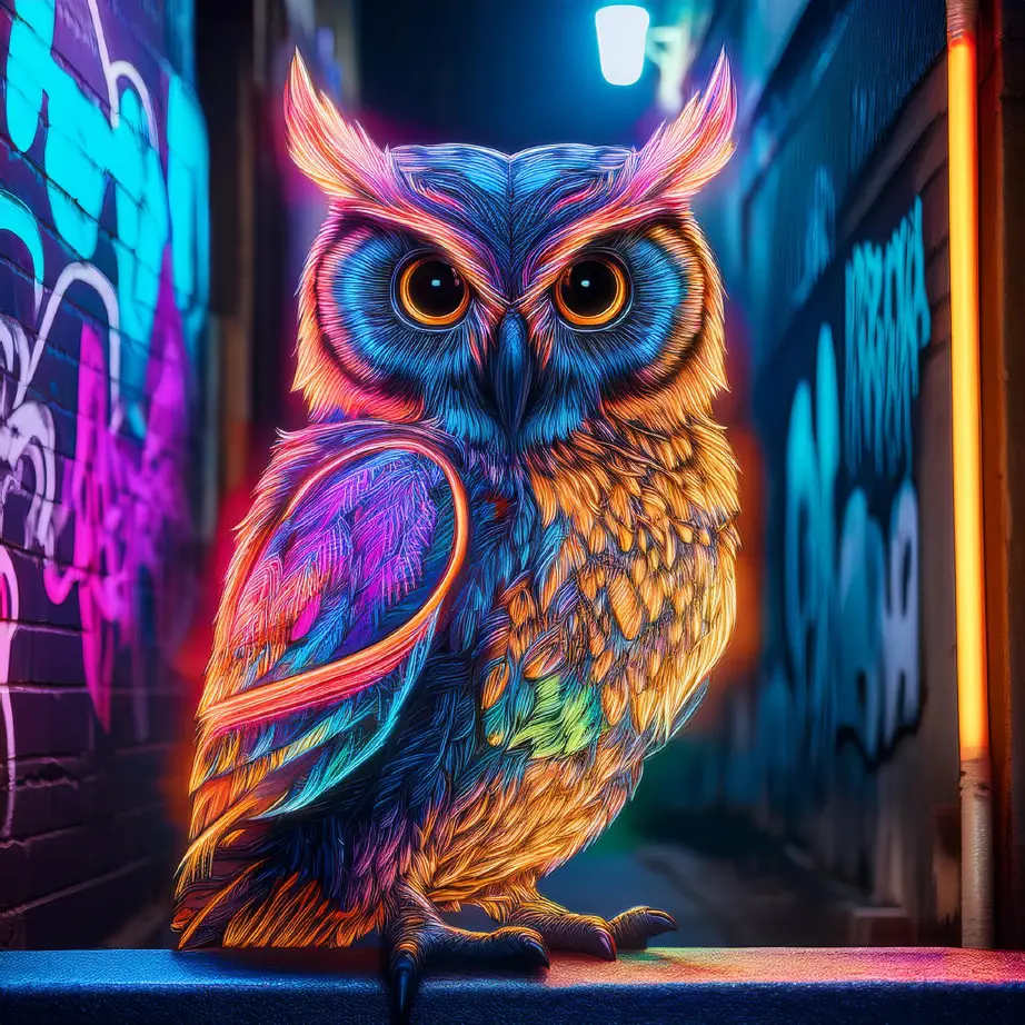 The Mystery and Beauty of Owls: A Visual Journey with Adobe Firefly