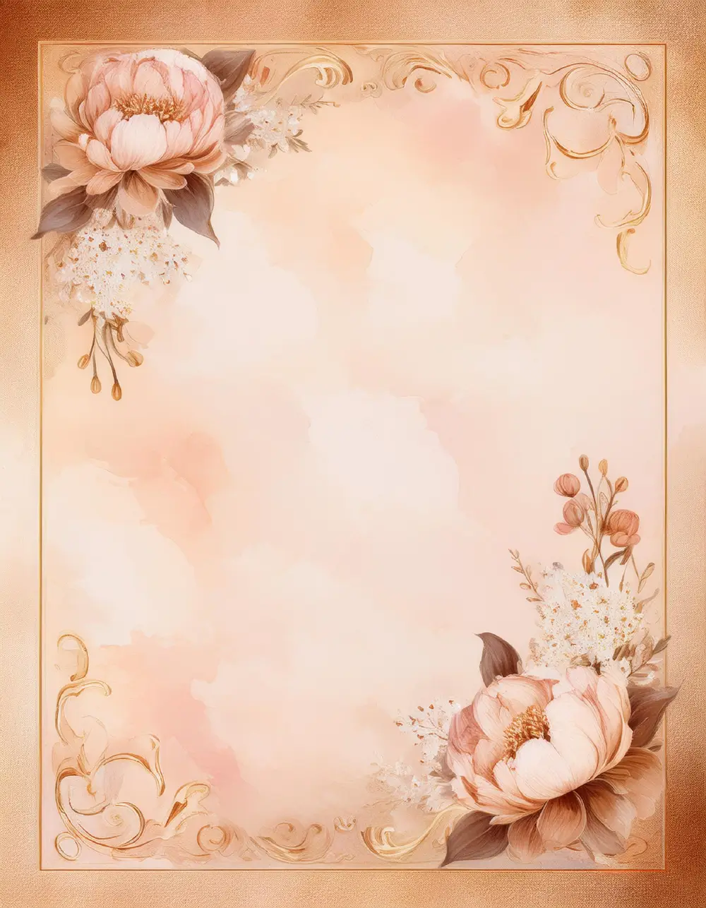 Timeless Blooms: 90 Free Romantic Vintage Floral Paper and Frames Designs