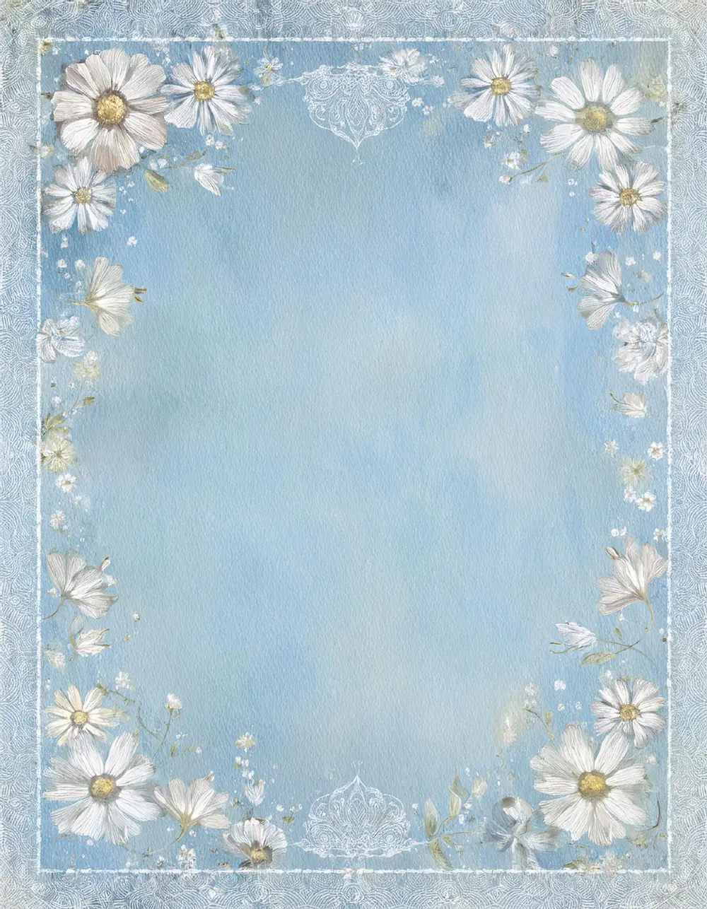 Timeless Blooms: 90 Free Romantic Vintage Floral Paper and Frames Designs