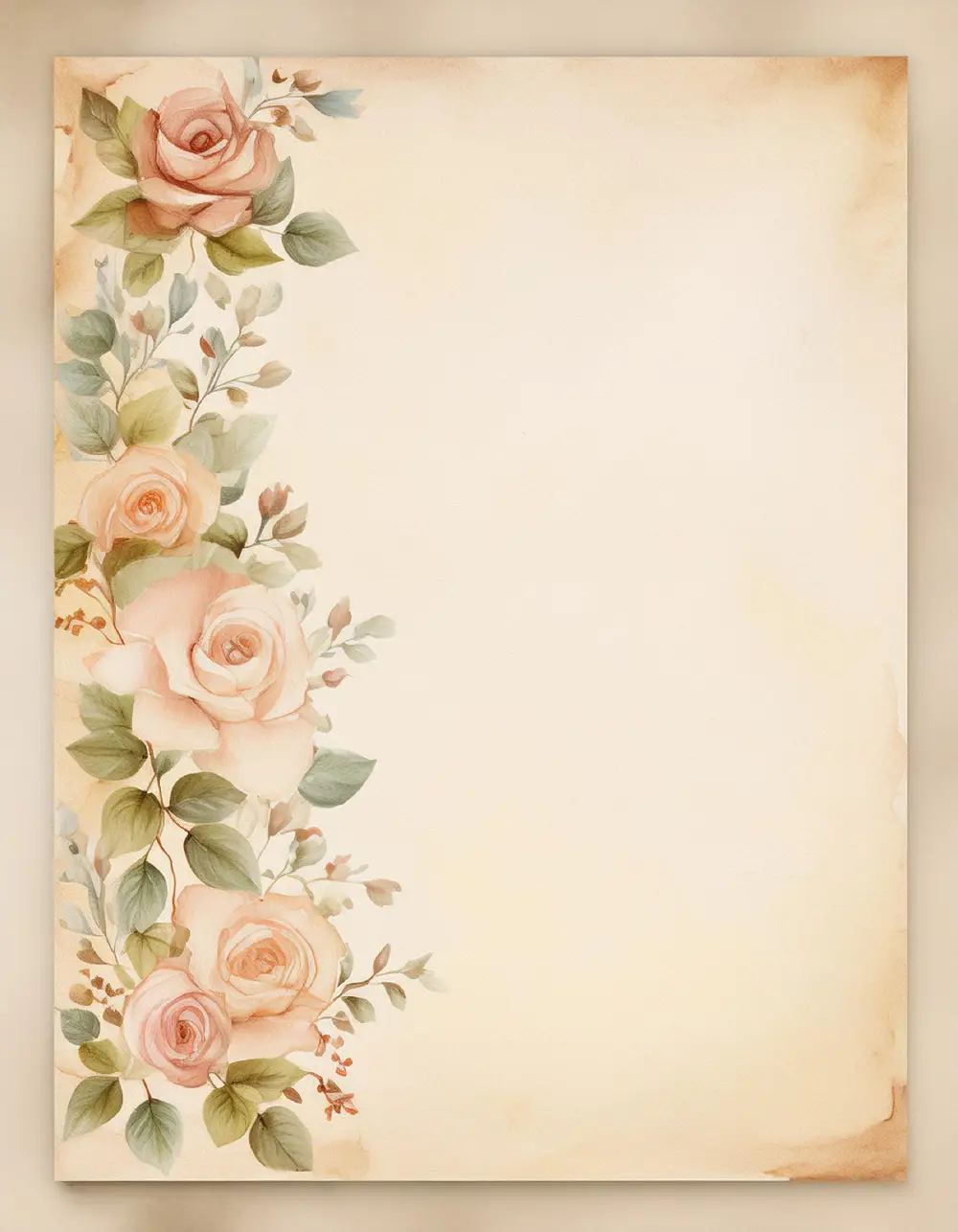 Timeless Blooms: 90 Free Romantic Vintage Floral Paper and Frames Designs