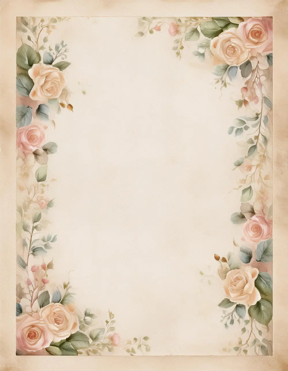 Timeless Blooms: 90 Free Romantic Vintage Floral Paper and Frames Designs