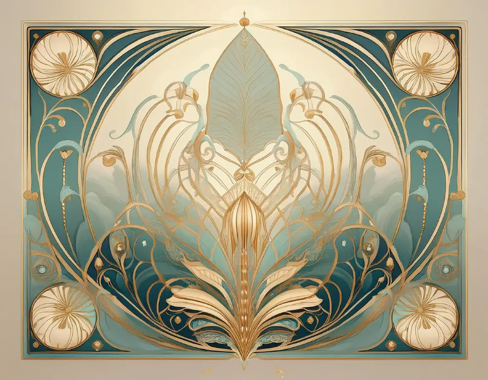 Flourish & Form: 40 Art Nouveau-Inspired Background Designs