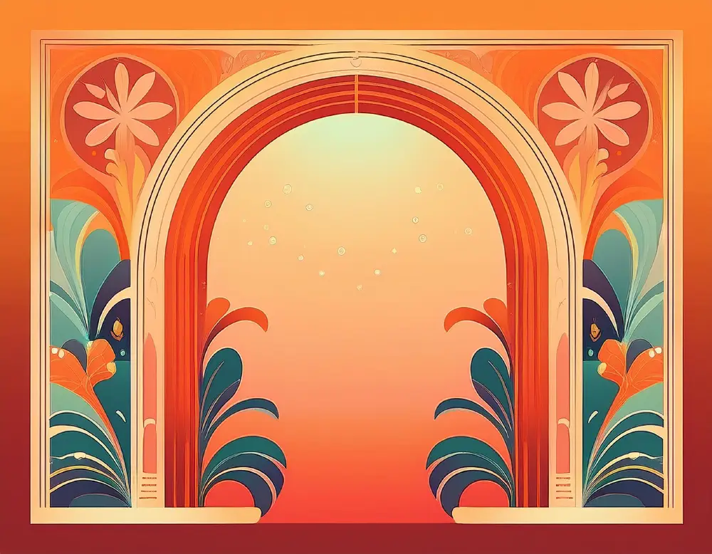 Flourish & Form: 40 Art Nouveau-Inspired Background Designs