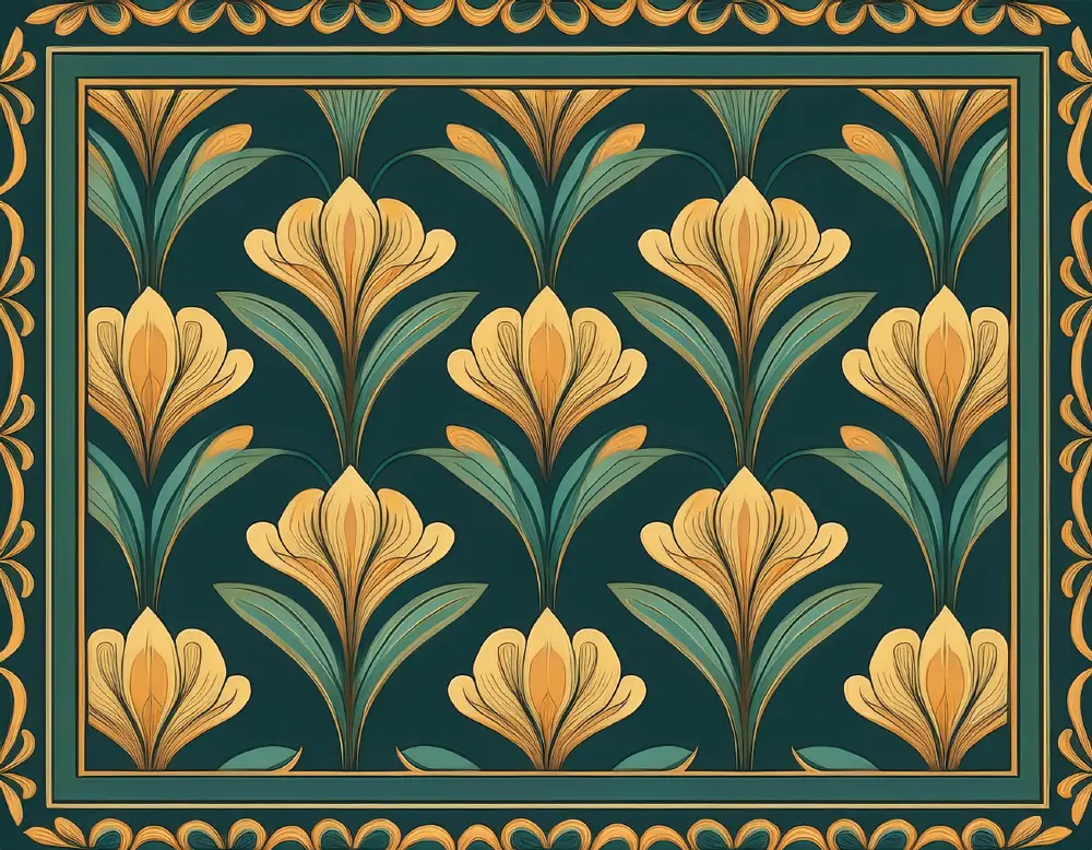 Flourish & Form: 40 Art Nouveau-Inspired Background Designs