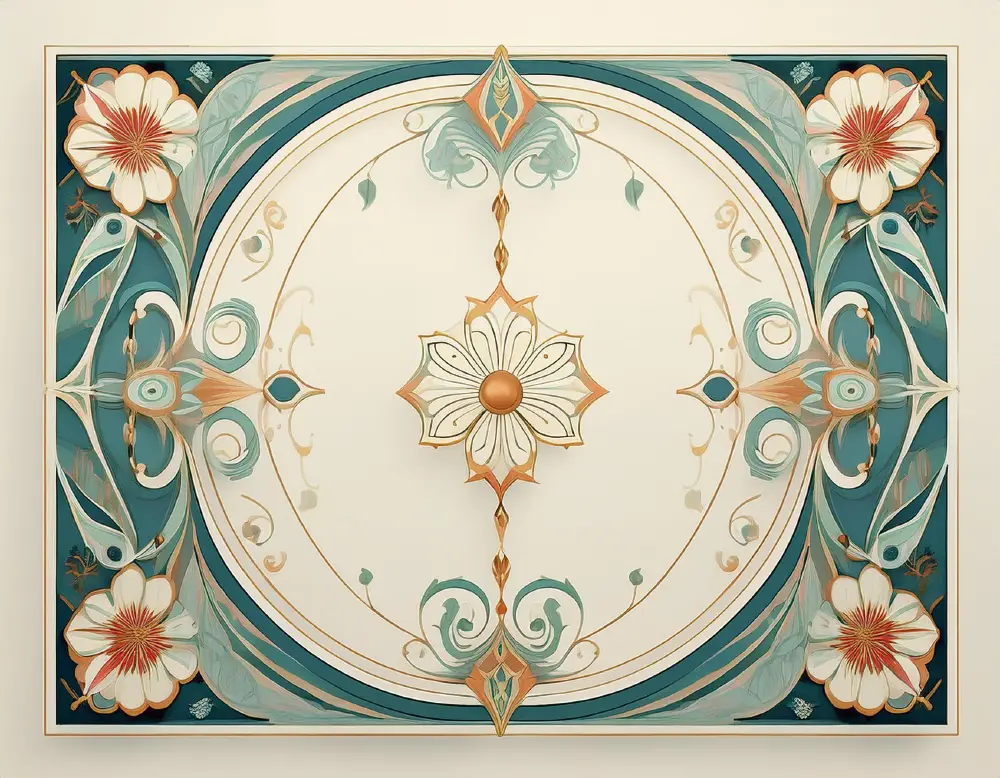 Flourish & Form: 40 Art Nouveau-Inspired Background Designs