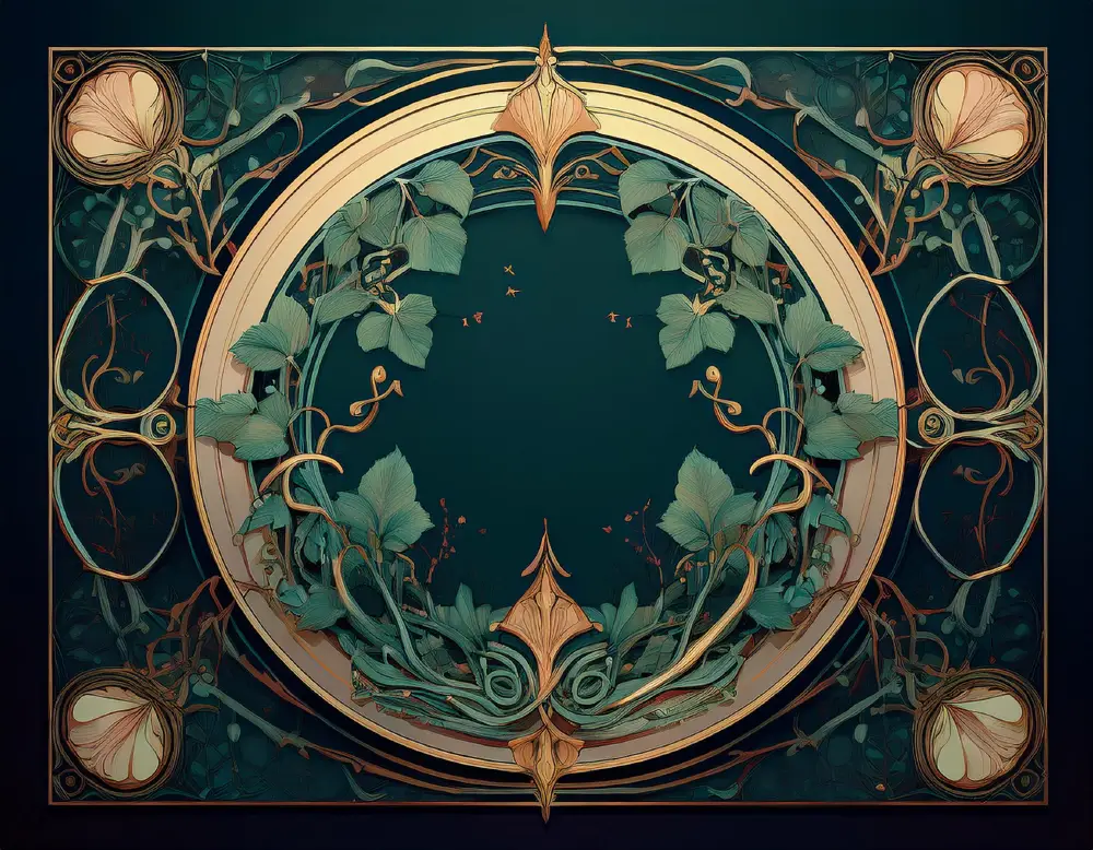 Flourish & Form: 40 Art Nouveau-Inspired Background Designs