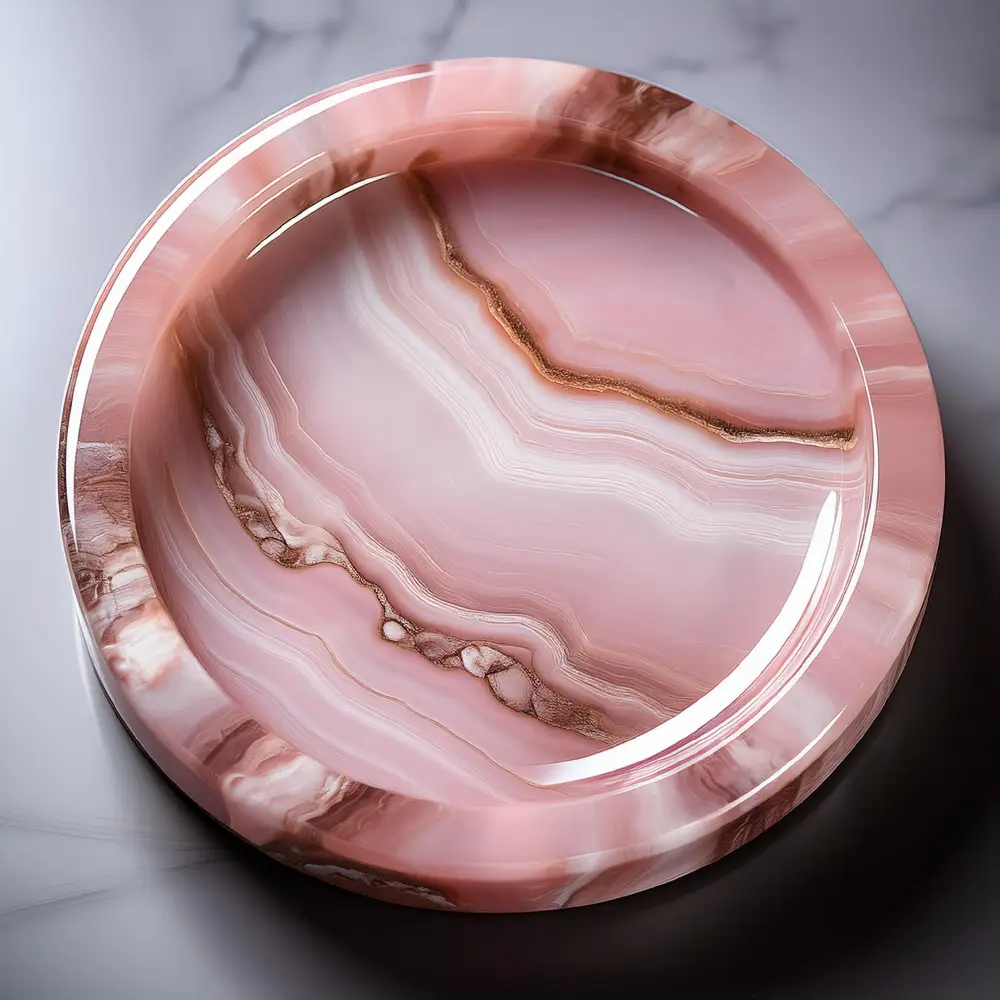 Mineral Elegance: A Macro Journey Through Crystals, Stones, and Craftsmanship Created with Adobe Firefly