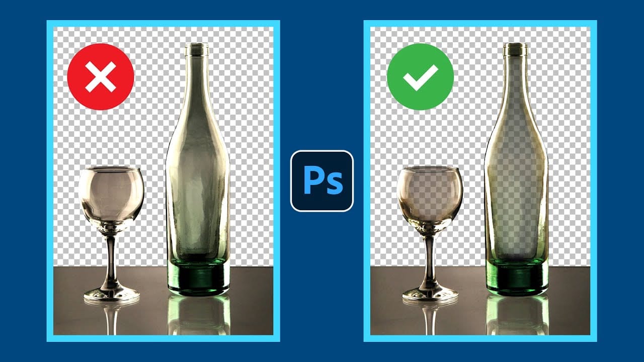 How to Remove Backgrounds from Transparent Objects in Photoshop