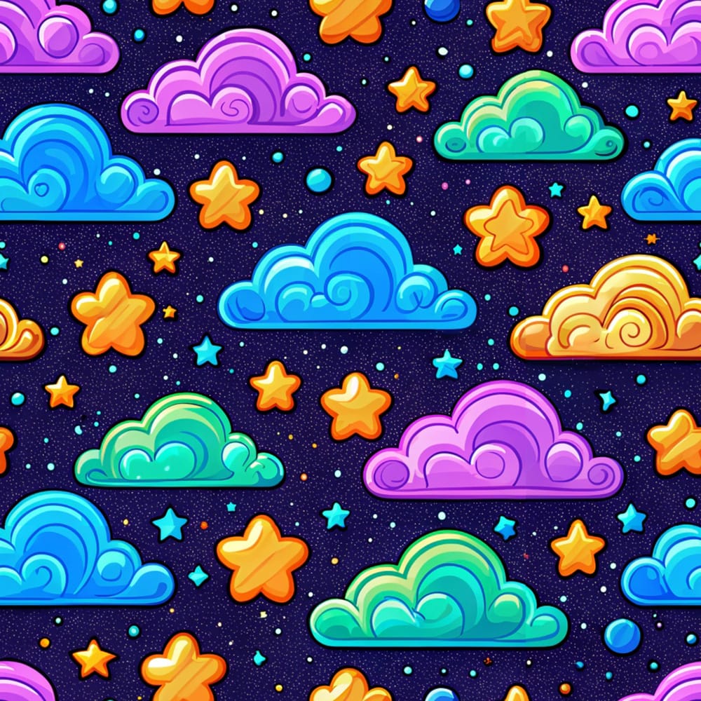 Sunny and Starry: 40 Free Cute and Playful Colorful Sky Patterns