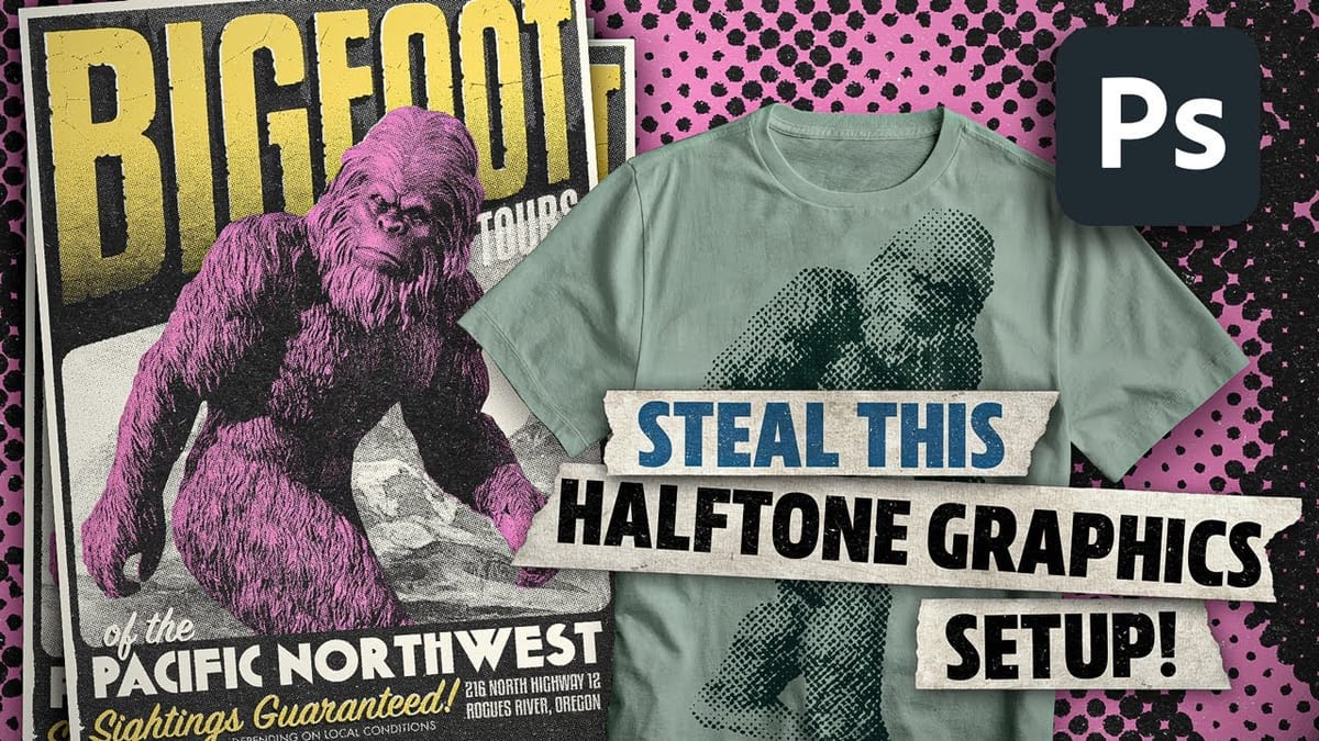 Create Authentic Vintage Halftone Effects with Custom Patterns in Photoshop