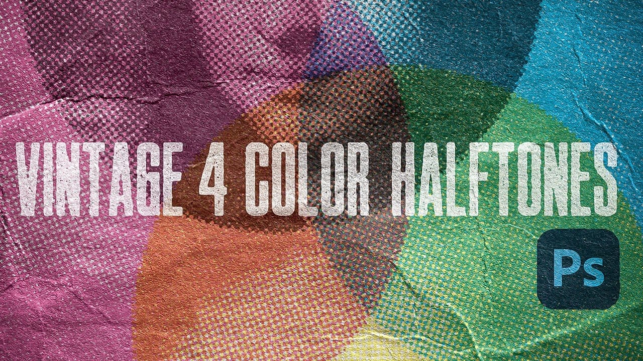 Create Authentic Vintage Halftone Effects with Custom Patterns in Photoshop